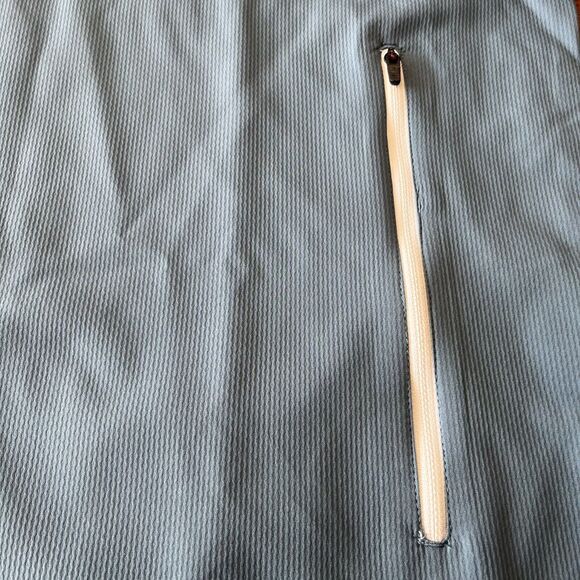 FootJoy WindShirt Jacket Mens Sz Large Blue  White Long Sleeve Half Zip Pullover - Picture 5 of 10